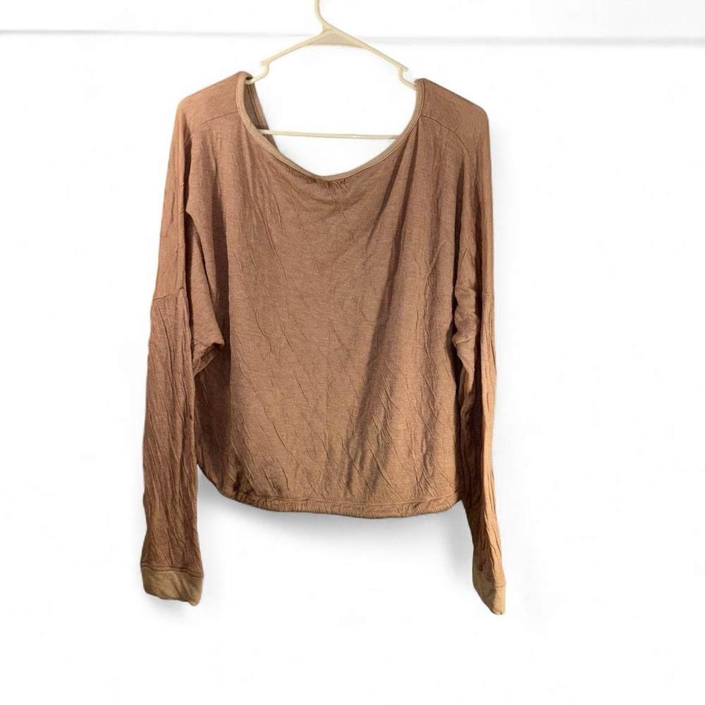Barefoot Dreams Malibu Collection®Women's Crinkle Jersey Lounge Top size L - Picture 4 of 8